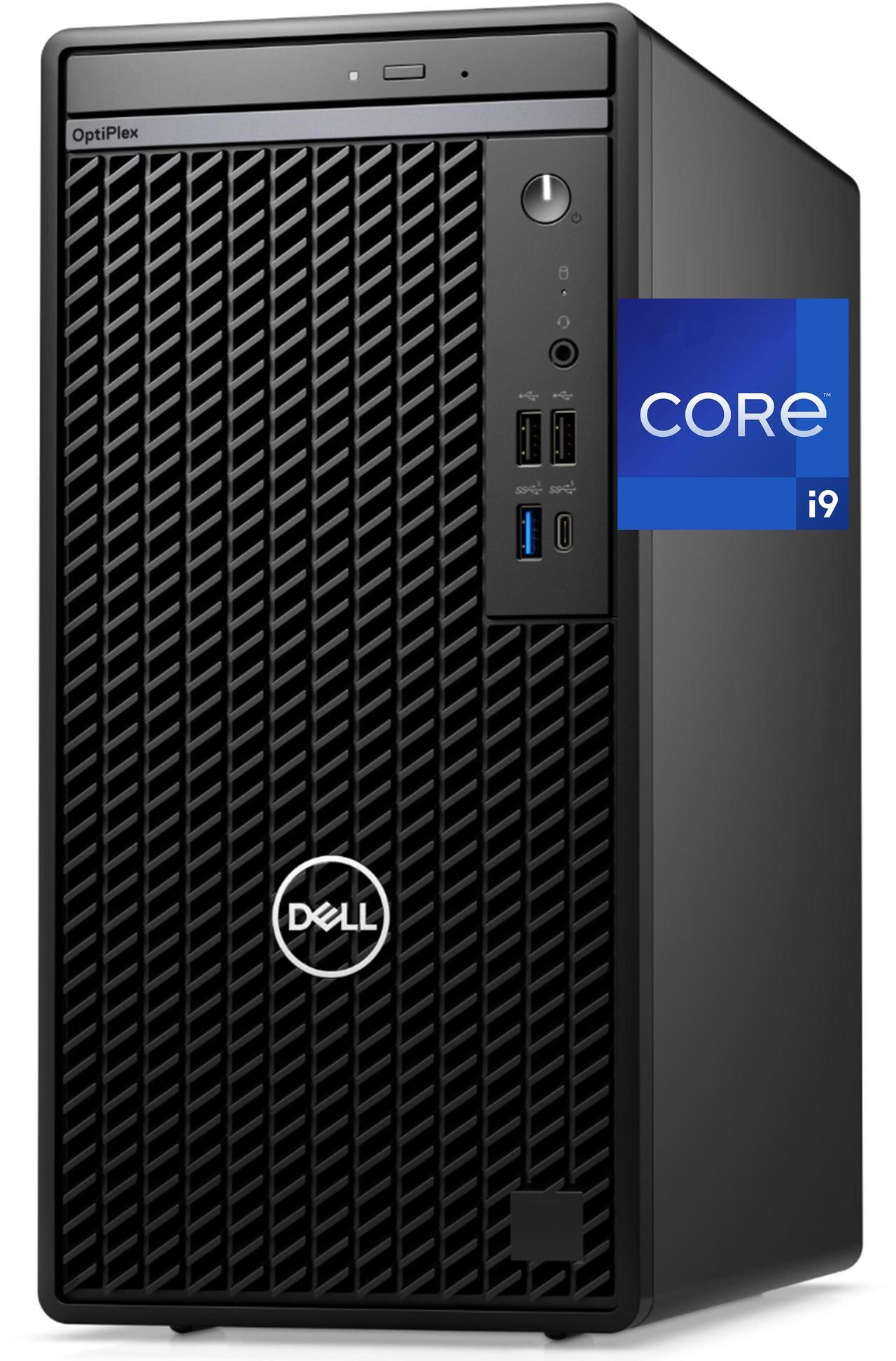 Main image of Dell Optiplex 7020 Tower Computer - Intel i9-12900K, 64GB RAM, 4TB NVMe SSD+ 4TB SSD, Intel UHD Graphics 770, 2-Monitor Support, USB C, DisplayPort, HDMI, DVDRW, Wi-Fi, BT, Windows 11 Pro,7000 Desktop