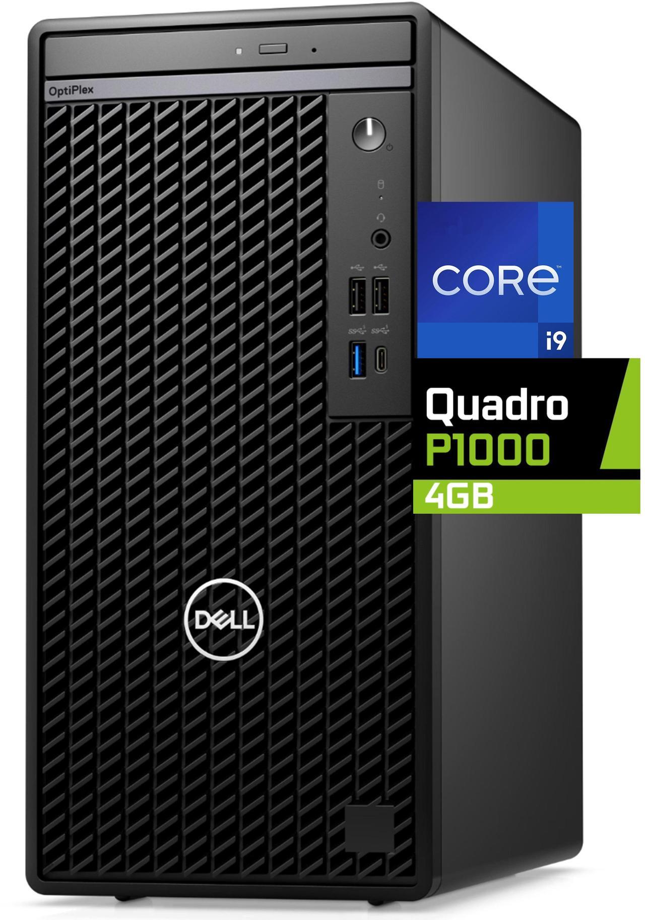 Main image of Dell Optiplex 7020 Tower Computer - Intel i9-12900K, 64GB RAM, 4TB NVMe SSD, Nvidia Quadro P1000 4GB, DisplayPort, HDMI, DVDRW, Wi-Fi, BT, Windows 11 Pro, 7000 Desktop