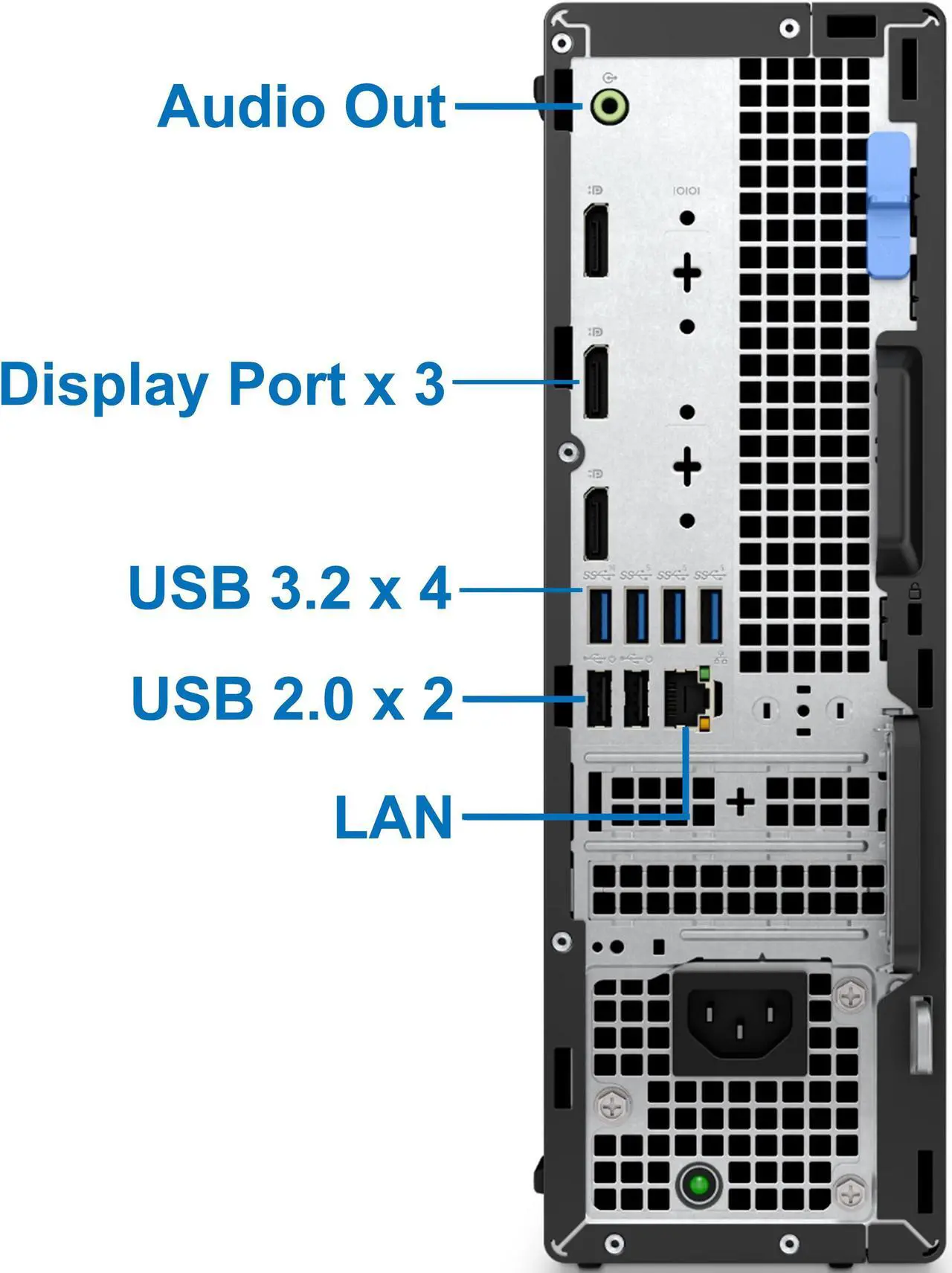 Alt view image 3 of 7 - Dell OptiPlex 7010 SFF Plus Desktop PC, Intel Core i7-13700, 64GB RAM, 2TB NVMe SSD, USB TYpe-C, DisplayPort, Wifi, Bluetooth, Windows 11 Pro, Black