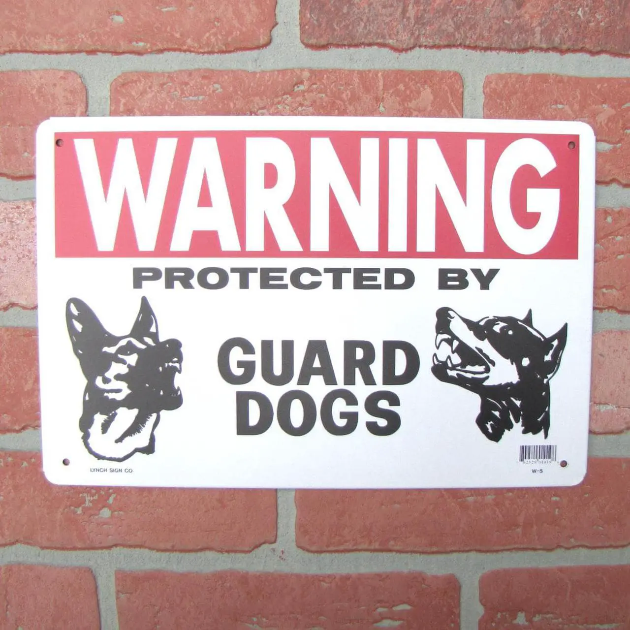 TreasureGurus Warning Guard Dog Metal Sign - Thumbnail 4