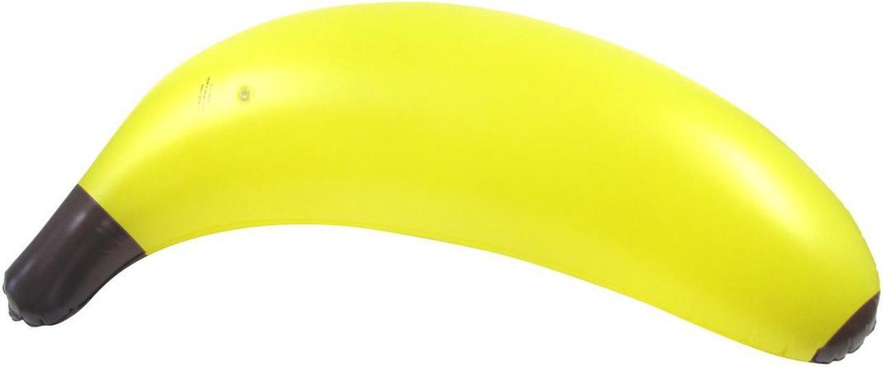 Alt view image 5 of 6 - Treasure Gurus 40" Large Inflatable Banana Swimming Pool Water Float Blow Up Toy Party Favor Novelty Prop