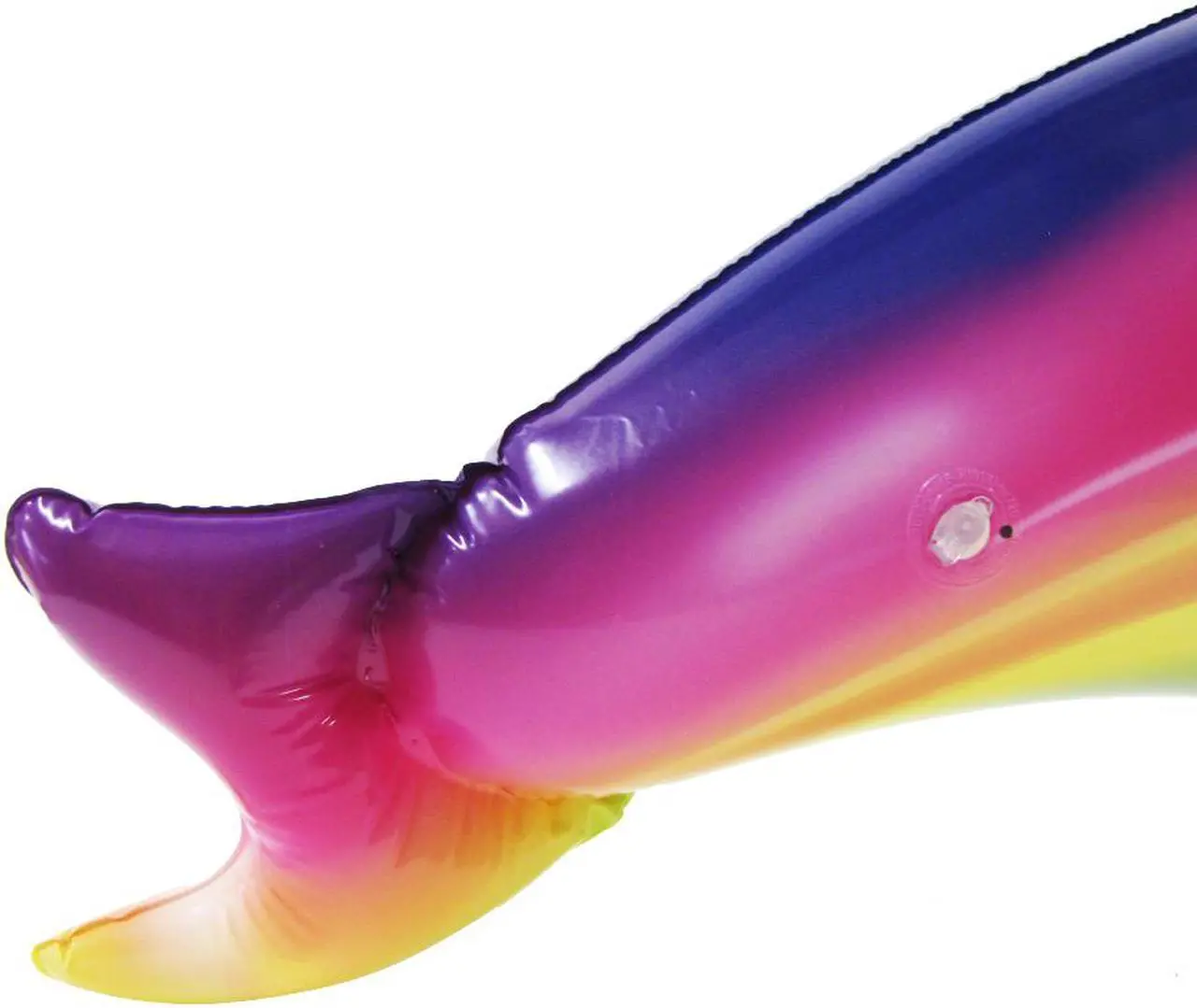Alt view image 4 of 5 - Treasure Gurus 33" Inflatable Rainbow Dolphin Swimming Pool Water Float Blow Up Party Toy Animal Floaties Decor