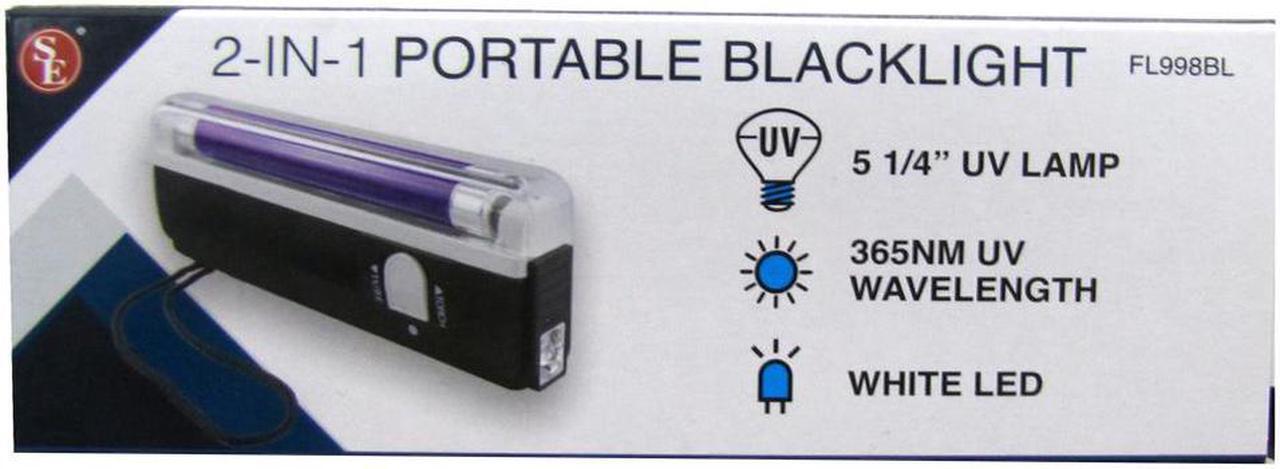 Main image of Treasure Gurus 2-In-1 Portable LED Flashlight 365nM UV Ultraviolet Black Light Travel Blacklight Pet Urine Detector