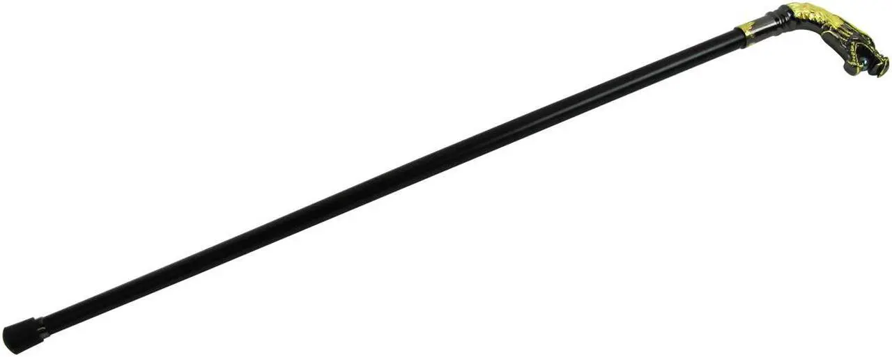 Alt view image 6 of 6 - Treasure Gurus Silver Plated Dragon Head Cane Walking Stick