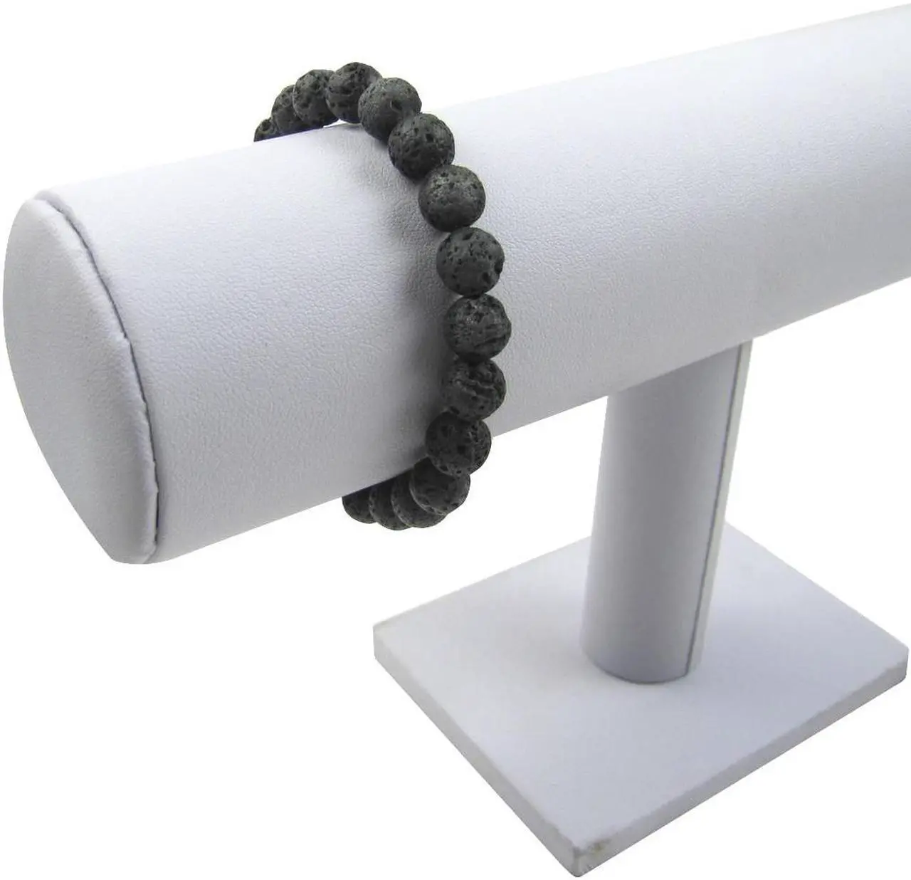 Alt view image 3 of 6 - Treasure Gurus Natural Lava Rock Gemstone Bead Chakra Bracelet Energy Healing Pumice Stone Jewelry