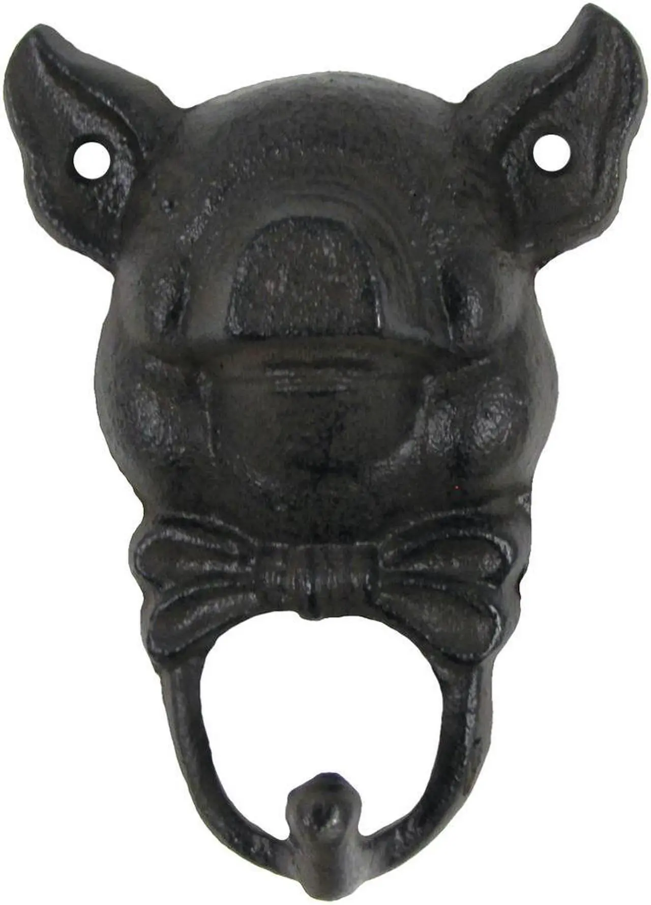 Main image of Treasure Gurus Funny Metal Pig Bow Tie Wall Hook Rustic Key Hanger Holder Coat Hat Rack Farmhouse Decor