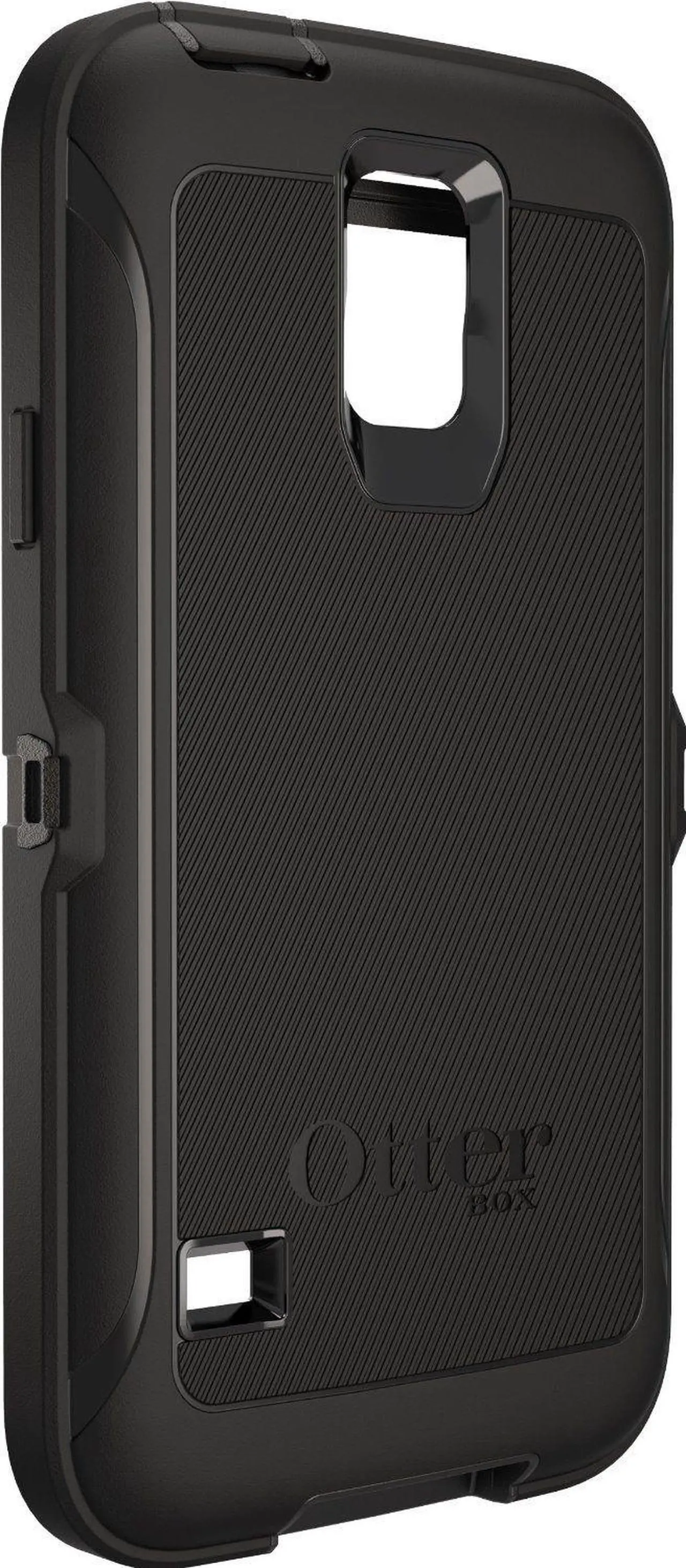 Alt view image 6 of 18 - OtterBox Defender Case for Samsung Galaxy S5 - Black/Black