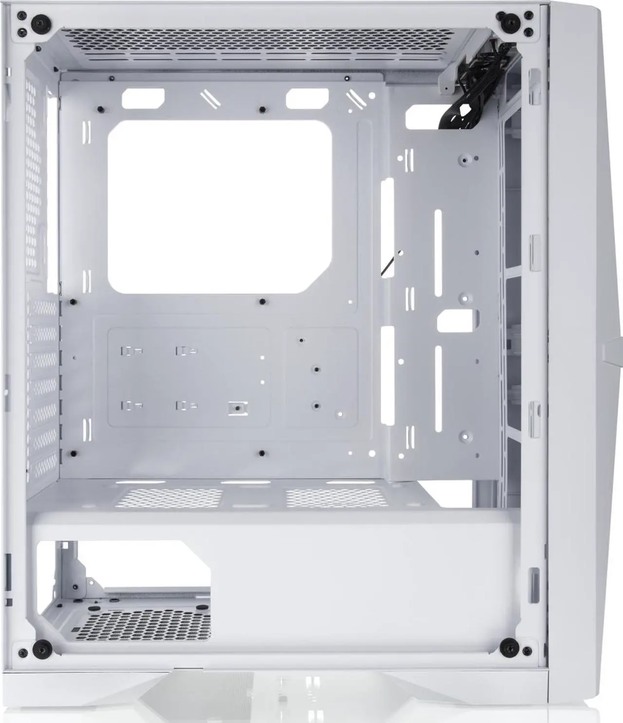Alt view image 3 of 6 - RAIJINTEK SILENOS MS PRO WHITE, a ATX Tower  case with Mesh at Front and Tempered Glass (4.0mm) side panel , Comes with Pre-installed 2pcs ARGB 200mm Fans at Front and 1pcs 120mm ARGB fan at Rear
