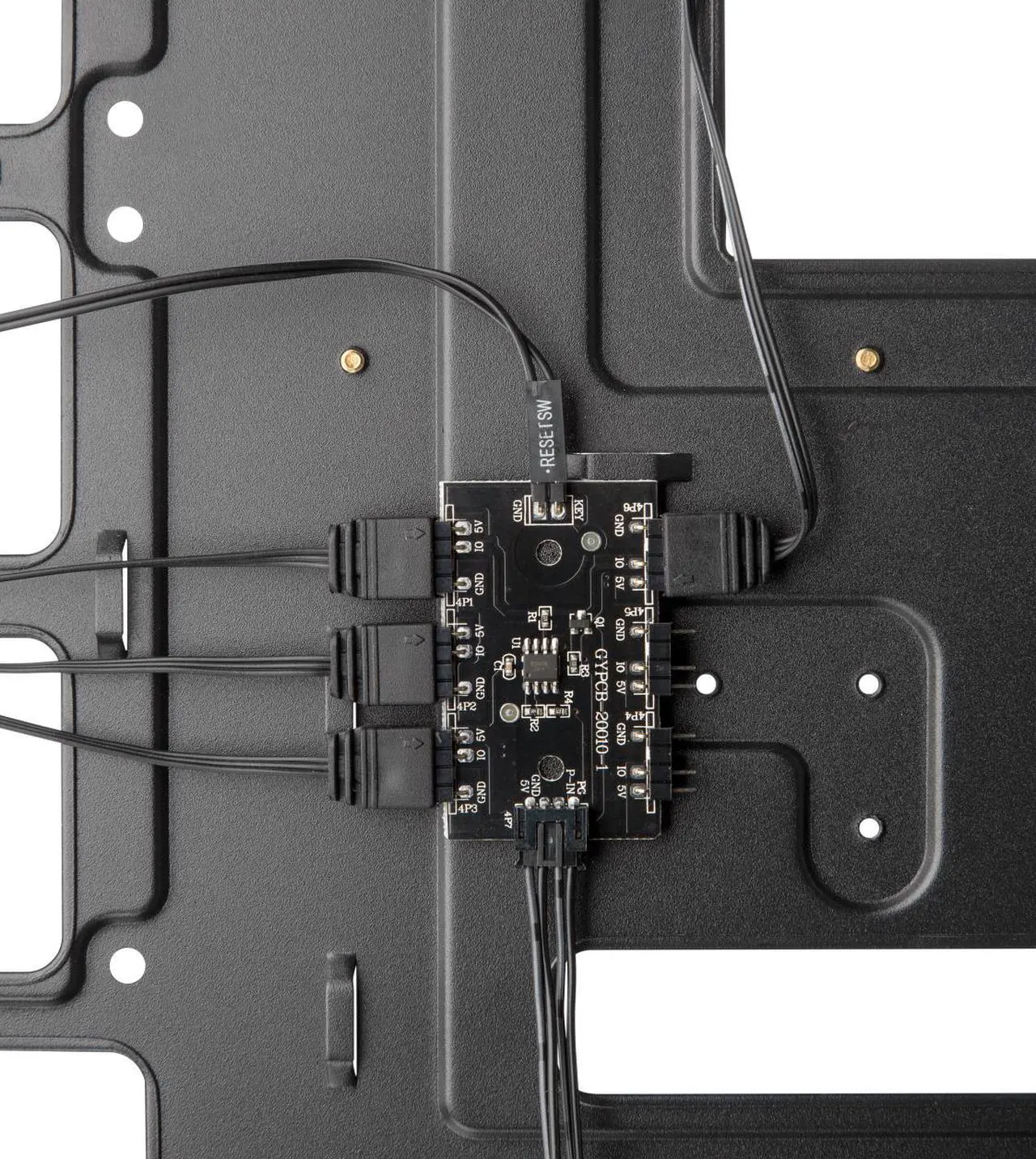 Alt view image 6 of 6 - RAIJINTEK PONOS TG4, a Mid-Tower Case w/ Tempered Glass (Front & Side), EEB M/B, comes with 4pcs 12025 ARGB fans, compatible with Max. 390mm VGA Card, Max. 5×2.5"HDD, USB3.0 and Magnetic Dust Filters