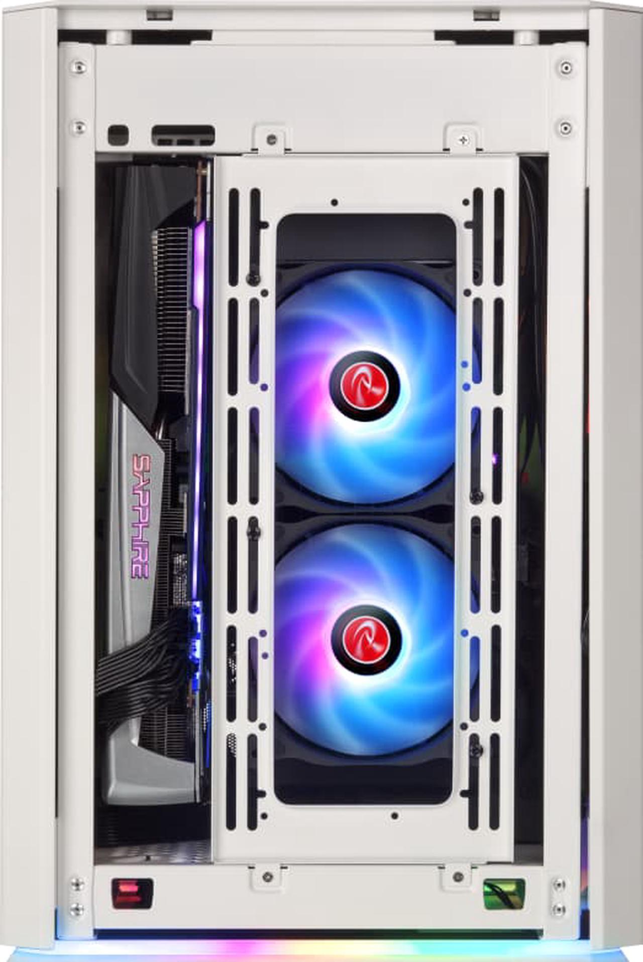 Alt view image 7 of 7 - RAIJINTEK OPHION ELITE WHITE, a Mini-ITX ARGB case smallest built with max. possibility of high-end, gaming, components, supports 320mm VGA, 5*2.5 HDD/ SSD, Max. 7 fans, ATX PSU, and cable management