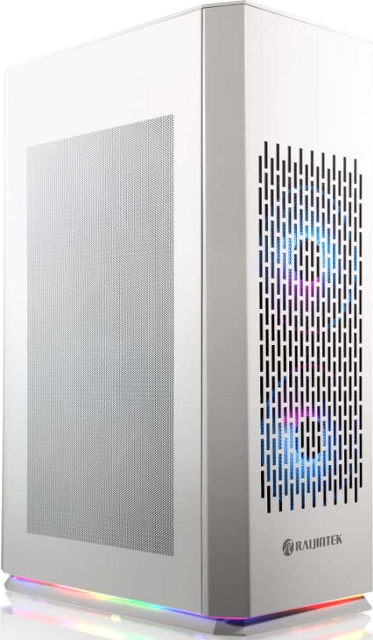Alt view image 3 of 7 - RAIJINTEK OPHION ELITE WHITE, a Mini-ITX ARGB case smallest built with max. possibility of high-end, gaming, components, supports 320mm VGA, 5*2.5 HDD/ SSD, Max. 7 fans, ATX PSU, and cable management