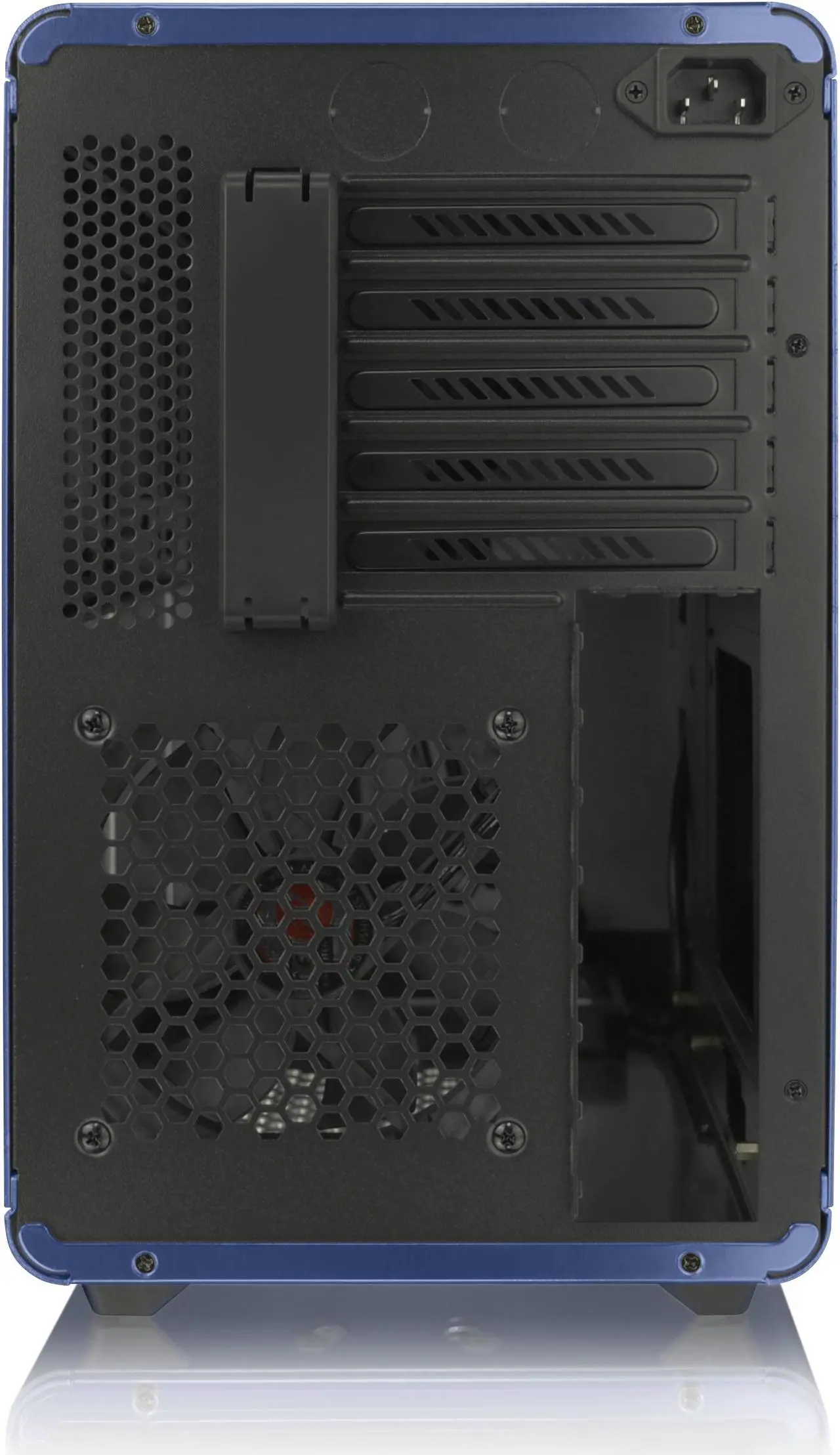 Alt view image 4 of 7 - RAIJINTEK STYX BLUE, Alu Micro-ATX Case, Compatible With Regular ATX Power Supply, Max. 280mm VGA Card, 180mm CPU Cooler, Max. 240mm Radiator Cooling On Top With A Drive Bay For Slim DVD On Side