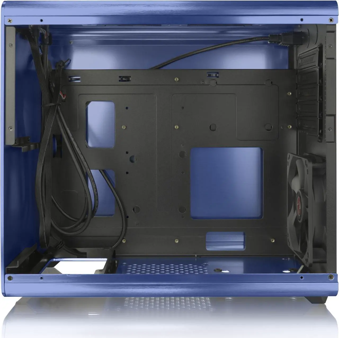 Alt view image 6 of 7 - RAIJINTEK STYX BLUE, Alu Micro-ATX Case, Compatible With Regular ATX Power Supply, Max. 280mm VGA Card, 180mm CPU Cooler, Max. 240mm Radiator Cooling On Top With A Drive Bay For Slim DVD On Side