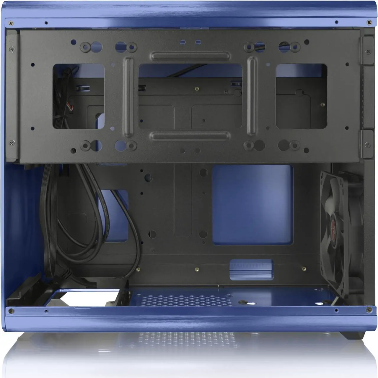 Alt view image 5 of 7 - RAIJINTEK STYX BLUE, Alu Micro-ATX Case, Compatible With Regular ATX Power Supply, Max. 280mm VGA Card, 180mm CPU Cooler, Max. 240mm Radiator Cooling On Top With A Drive Bay For Slim DVD On Side
