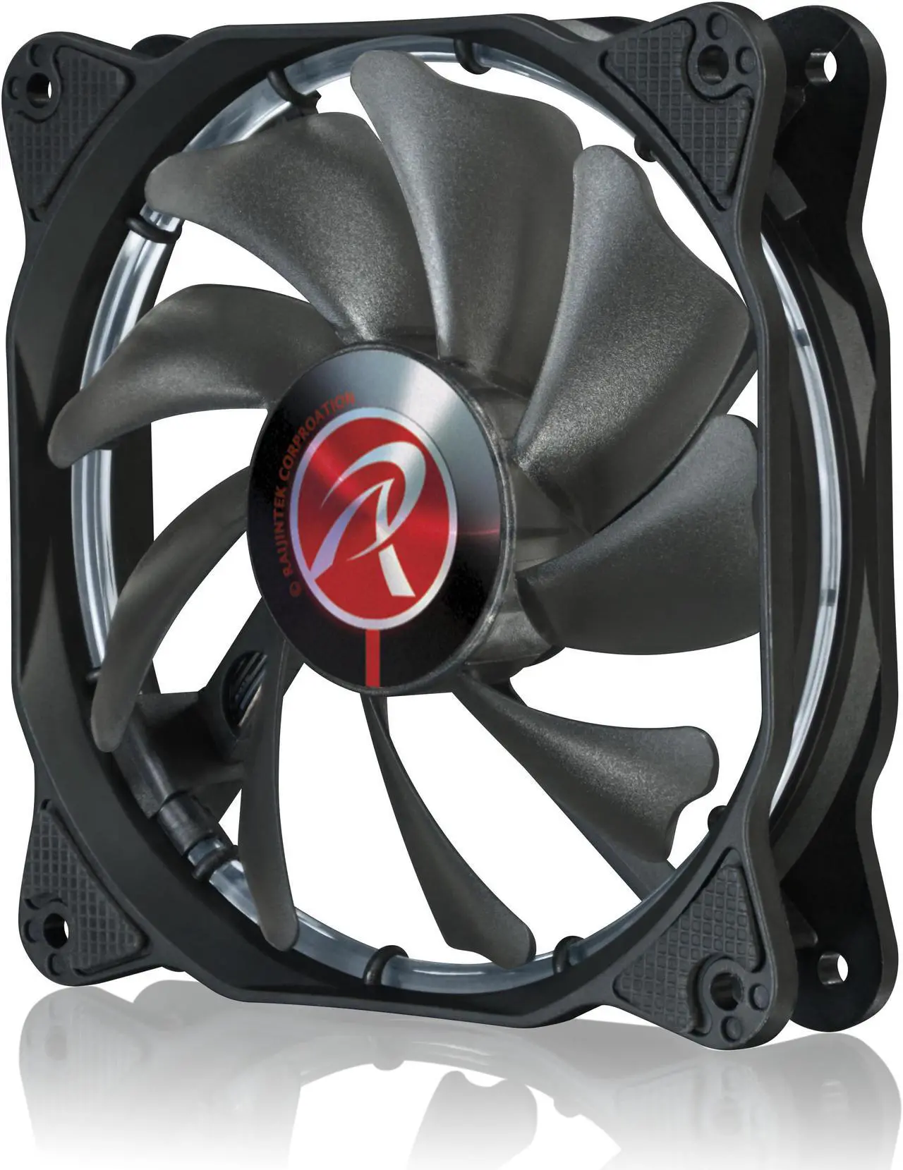 Alt view image 3 of 7 - RAIJINTEK AURAS 12 RGB -2pack, a 12025 O-type RGB PWM fan with controller box (3 modes), brings visible colors and brightness uniformity from all directions and adds spot light to cases & CPU coolers.
