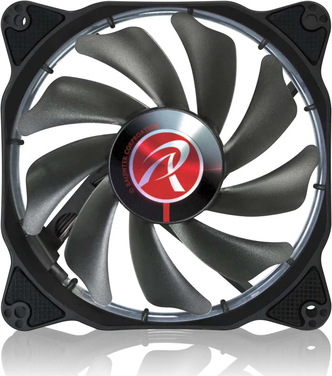 Alt view image 4 of 7 - RAIJINTEK AURAS 12 RGB -2pack, a 12025 O-type RGB PWM fan with controller box (3 modes), brings visible colors and brightness uniformity from all directions and adds spot light to cases & CPU coolers.