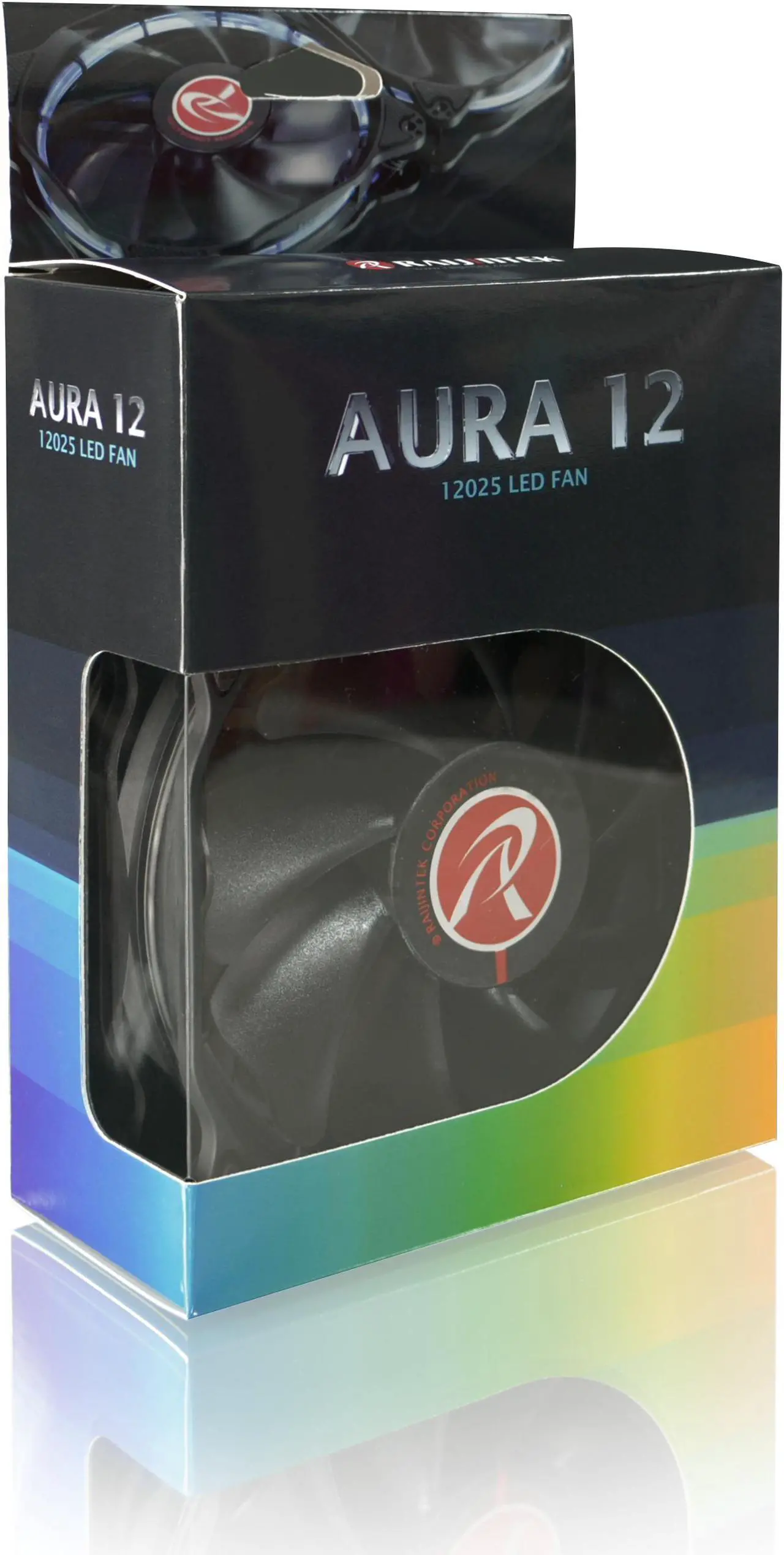 Alt view image 6 of 7 - RAIJINTEK AURAS 12 RGB -2pack, a 12025 O-type RGB PWM fan with controller box (3 modes), brings visible colors and brightness uniformity from all directions and adds spot light to cases & CPU coolers.