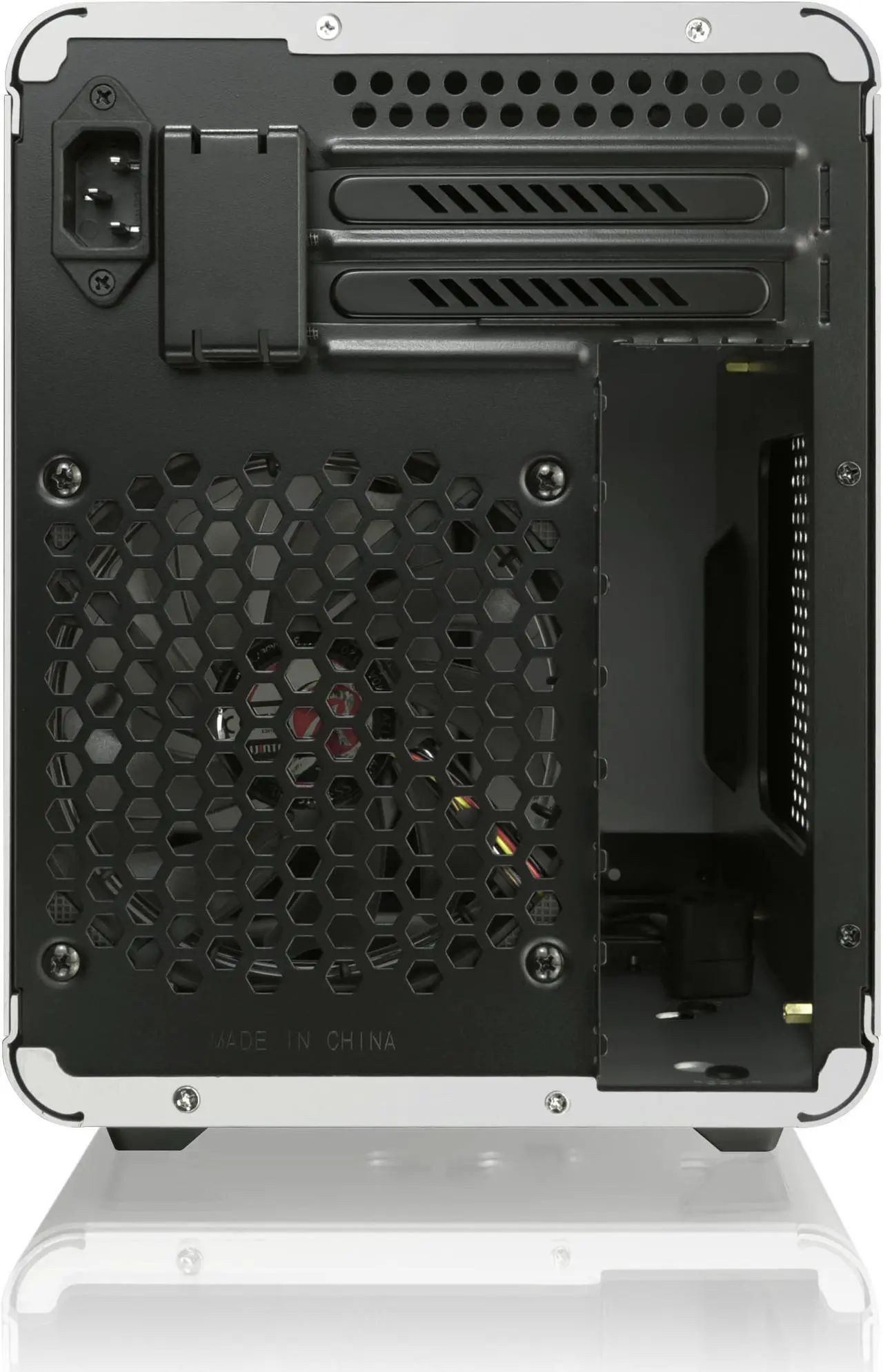 Alt view image 6 of 7 - RAIJINTEK METIS PLUS WHITE, a Alu. M-ITX Case, is with one 12025 LED fan at rear, USB 3.0* 2, Ventilate holes at top, Compatible with Standard ATX PSU, 170mm VGA Card length, 160mm CPU Cooler height.