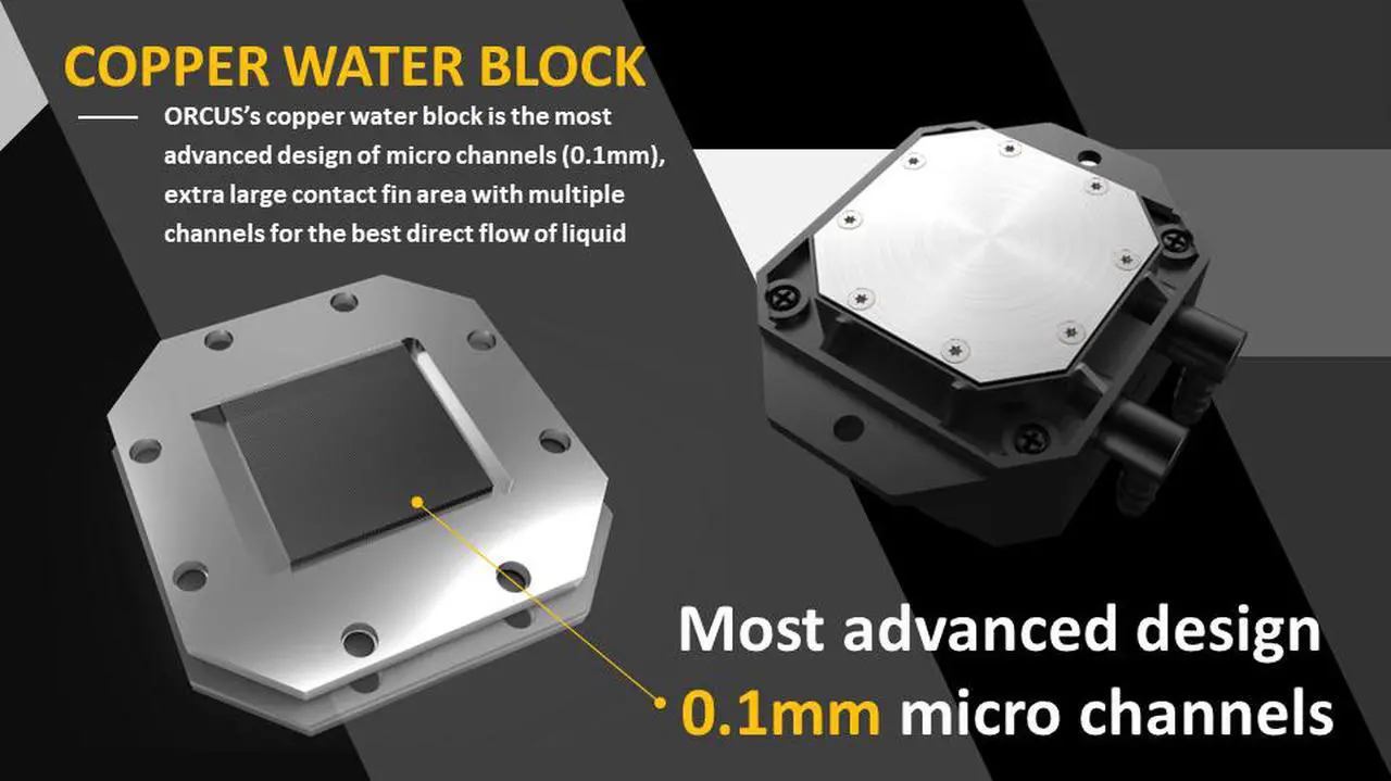 Alt view image 4 of 14 - RAIJINTEK ORCUS 280 RBW, an AIO Water cooler for CPU, with 2pcs 14025 ARGB PWM Fans, Copper water block, Durable and reliable PUMP, Rotating Blade with ARGB LED, Compatible with Intel & AMD Socket CPU
