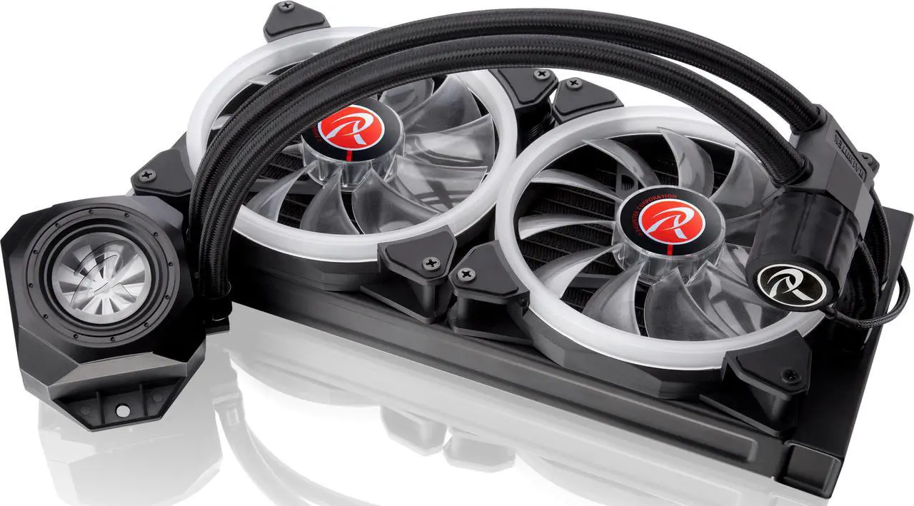 Alt view image 2 of 14 - RAIJINTEK ORCUS 280 RBW, an AIO Water cooler for CPU, with 2pcs 14025 ARGB PWM Fans, Copper water block, Durable and reliable PUMP, Rotating Blade with ARGB LED, Compatible with Intel & AMD Socket CPU