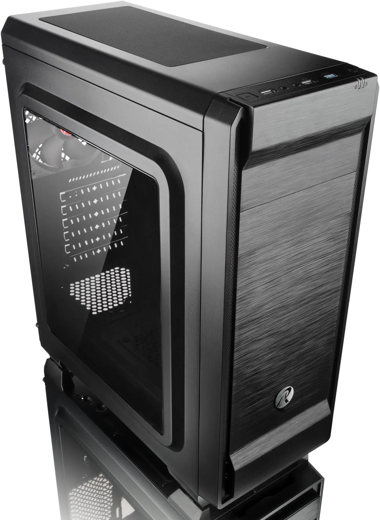 Alt view image 4 of 7 - ARCADIA II, an ATX tower with Acrylic window, Aluminum brush style design, with magnetic Dust filters, Elegance in combination of features, tool-free system, an unbelievable price and a rigid quality.