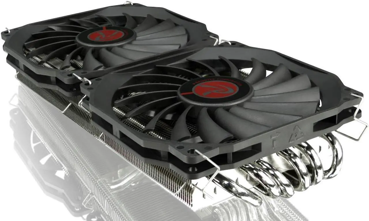 Alt view image 2 of 6 - RAIJINTEK MORPHEUS VEGA - Superior High-End VGA Cooler, 12* 6mm Heat-Pipe & 129 fins, Fully Black Coated, 26 RAM Heat-Sink & 1 Big VRM Heat-Sink, Fan clip options for 12025 & 12013 fans