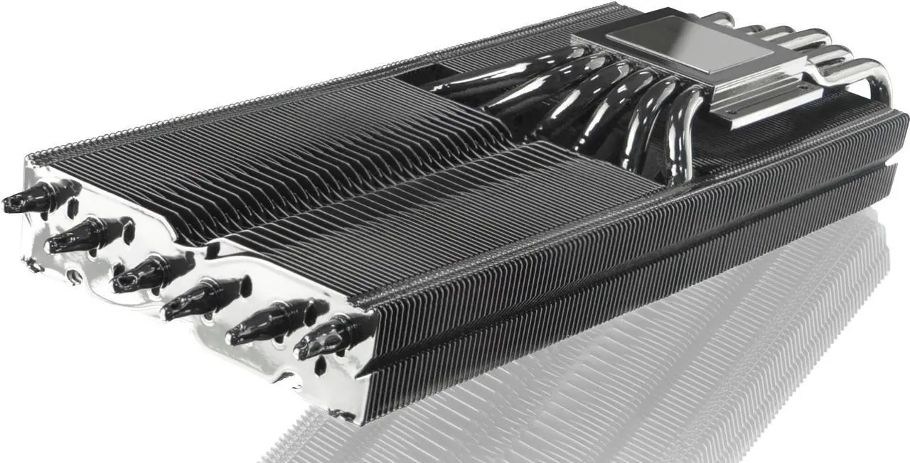 Alt view image 3 of 6 - RAIJINTEK MORPHEUS VEGA - Superior High-End VGA Cooler, 12* 6mm Heat-Pipe & 129 fins, Fully Black Coated, 26 RAM Heat-Sink & 1 Big VRM Heat-Sink, Fan clip options for 12025 & 12013 fans