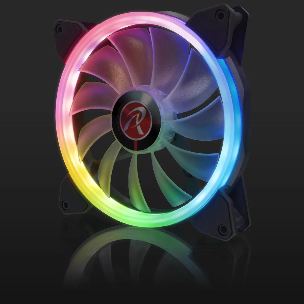 Alt view image 4 of 7 - IRIS 14 RBW ADD-3, Addressable RGB - 3pack, 14025 PWM fan, with 8port control hub, Remote controller & Connecting M/B cable, compatible with ASUS/MSI 5V ADD header