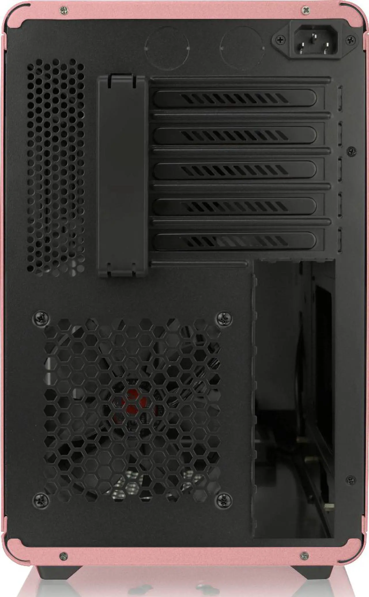 Alt view image 7 of 7 - RAIJINTEK STYX PINK, a Alu Micro-ATX Case - Compatible With Regular ATX Power Supply, Max. 280mm VGA Card, 180mm CPU Cooler, Max. 240mm Radiator Cooling On Top, with a Drive Bay For Slim DVD On Side.