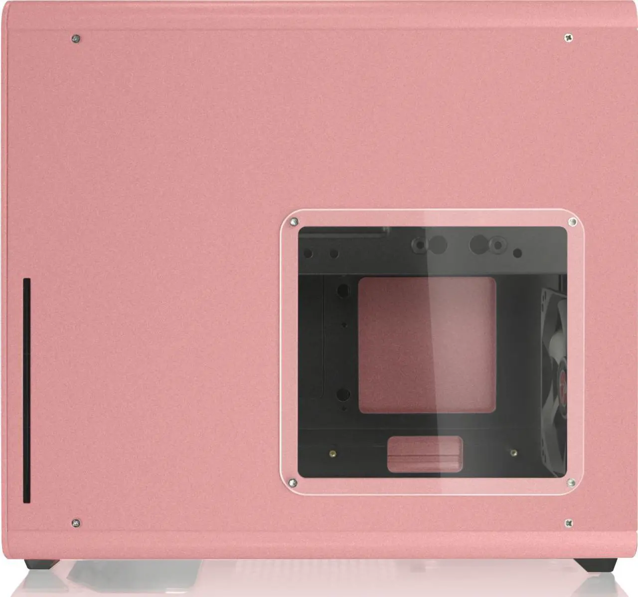 Alt view image 3 of 7 - RAIJINTEK STYX PINK, a Alu Micro-ATX Case - Compatible With Regular ATX Power Supply, Max. 280mm VGA Card, 180mm CPU Cooler, Max. 240mm Radiator Cooling On Top, with a Drive Bay For Slim DVD On Side.