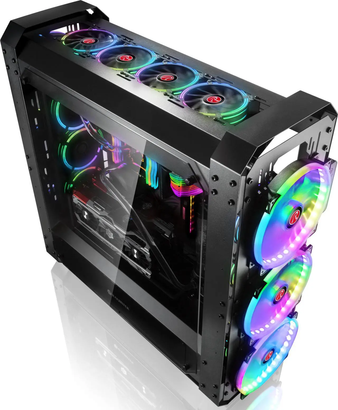 Alt view image 2 of 7 - ERIS EVO, an EEB/EATX case with strengthen structural design , is made for the Modders in terms of Water/Air Cooling with the most powerful components at market, for all hardcore Hardware enthusiasts