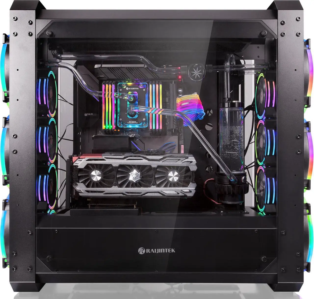 Alt view image 3 of 7 - ERIS EVO, an EEB/EATX case with strengthen structural design , is made for the Modders in terms of Water/Air Cooling with the most powerful components at market, for all hardcore Hardware enthusiasts