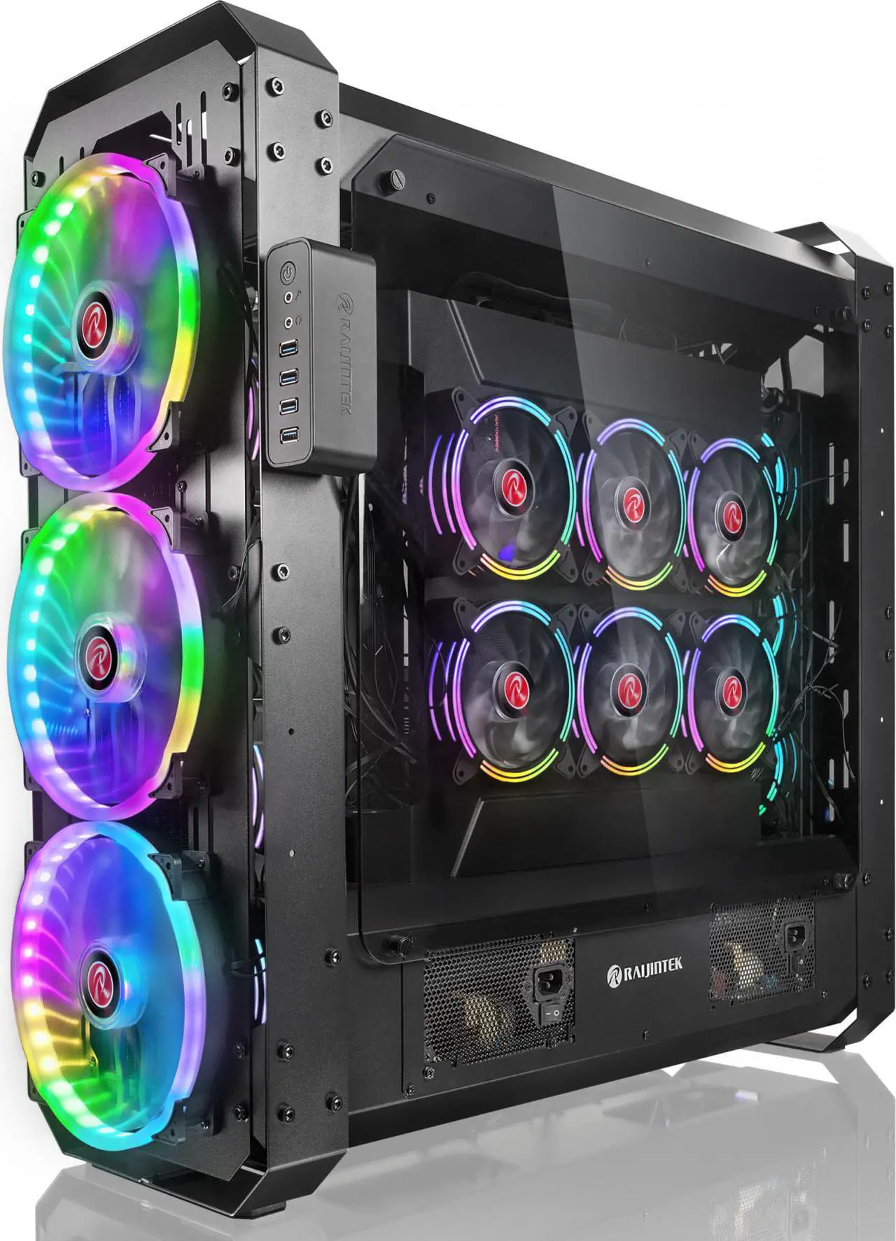 Alt view image 6 of 7 - ERIS EVO, an EEB/EATX case with strengthen structural design , is made for the Modders in terms of Water/Air Cooling with the most powerful components at market, for all hardcore Hardware enthusiasts