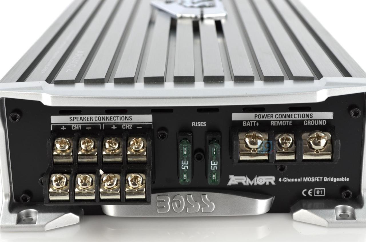 Alt view image 7 of 20 - New Boss Ar2400.4 2400 Watt 4 Channel Car Amplifier Car Audio Car Amp