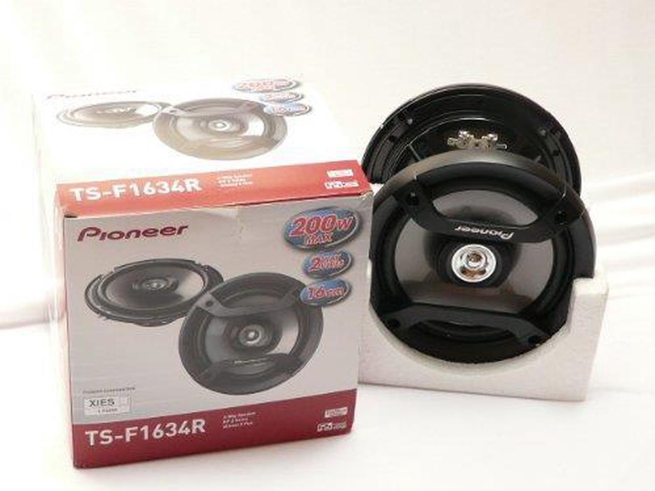 Alt view image 3 of 8 - New Pair Pioneer Ts-F1634r 200 Watt 4 Ohm 6.5" 2 Way Car Audio Coaxial Speaker