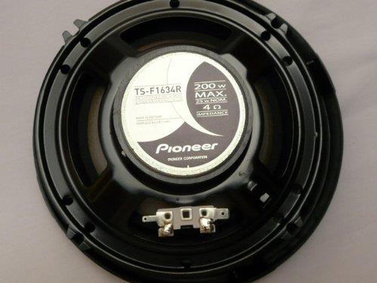 Alt view image 4 of 8 - New Pair Pioneer Ts-F1634r 200 Watt 4 Ohm 6.5" 2 Way Car Audio Coaxial Speaker