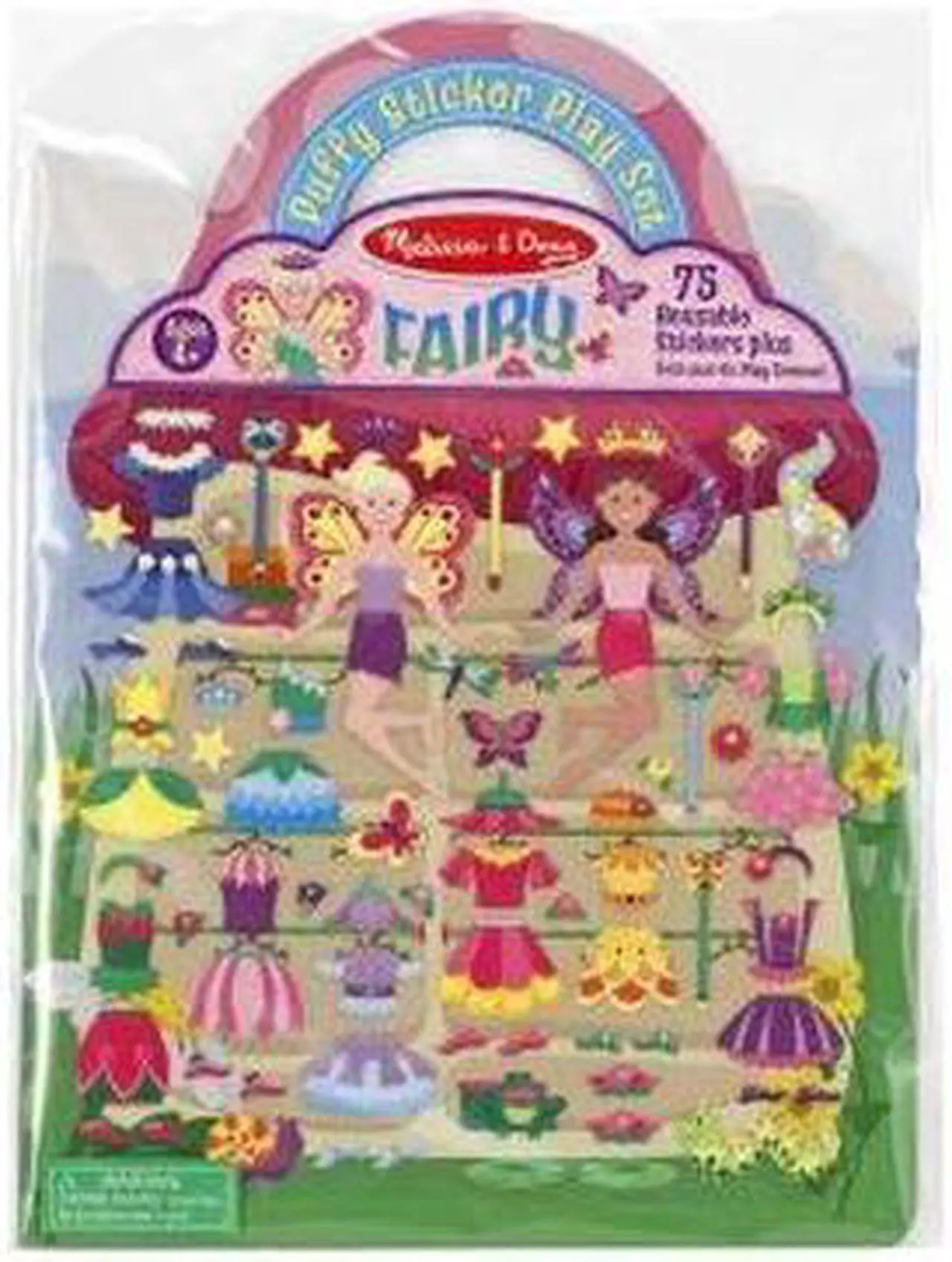 Alt view image 3 of 10 - Melissa & Doug Reusable Sticker Pad - Fairies