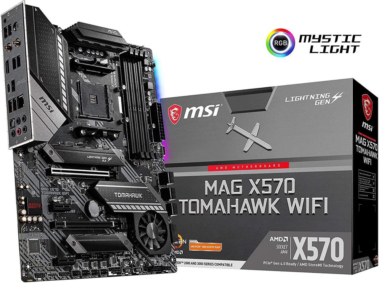 MSI MAG X570 TOMAHAWK WIFI AM4 AMD X570 SATA 6Gb/s ATX AMD Motherboard