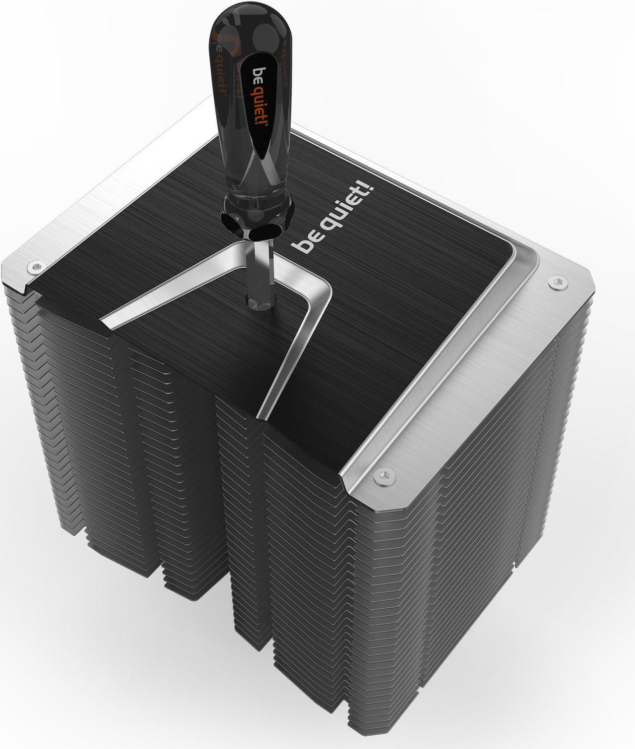Alt view image 5 of 14 - be quiet! Shadow Rock 3 CPU Air Cooler | 190W TDP | LGA 1700 1200 2066 1150 1151 1155 2011(-3) Square ILM Compatible | Intel and AMD 4/5 Support | Low Noise Cooler | Silver/Black Design | BK004