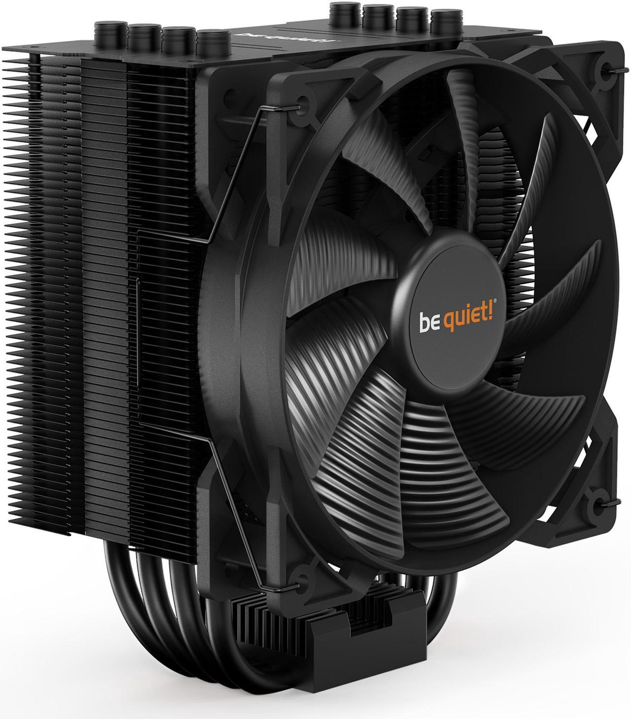 be quiet! Pure Rock 2 CPU Air Cooler | 150W TDP | LGA 1851 1700 1200 2066 1150 1151 1155 2011(-3) Square ILM Compatible | Intel and AMD 4/5 CPU Cooler | Black | BK007