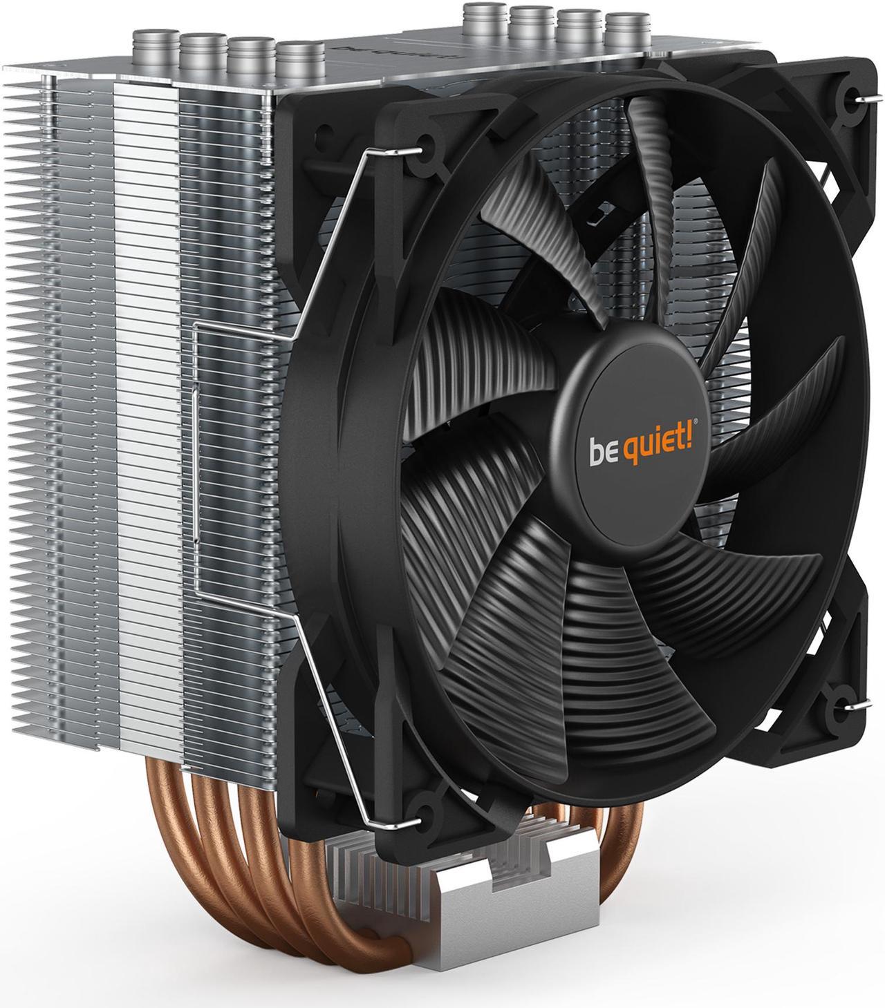 be quiet! Pure Rock 2 CPU Air Cooler | 150W TDP | LGA 1851 1700 1200 2066 1150 1151 1155 2011(-3) Square ILM Compatible | Intel and AMD 4/5 CPU Cooler | Silver/Black | BK006