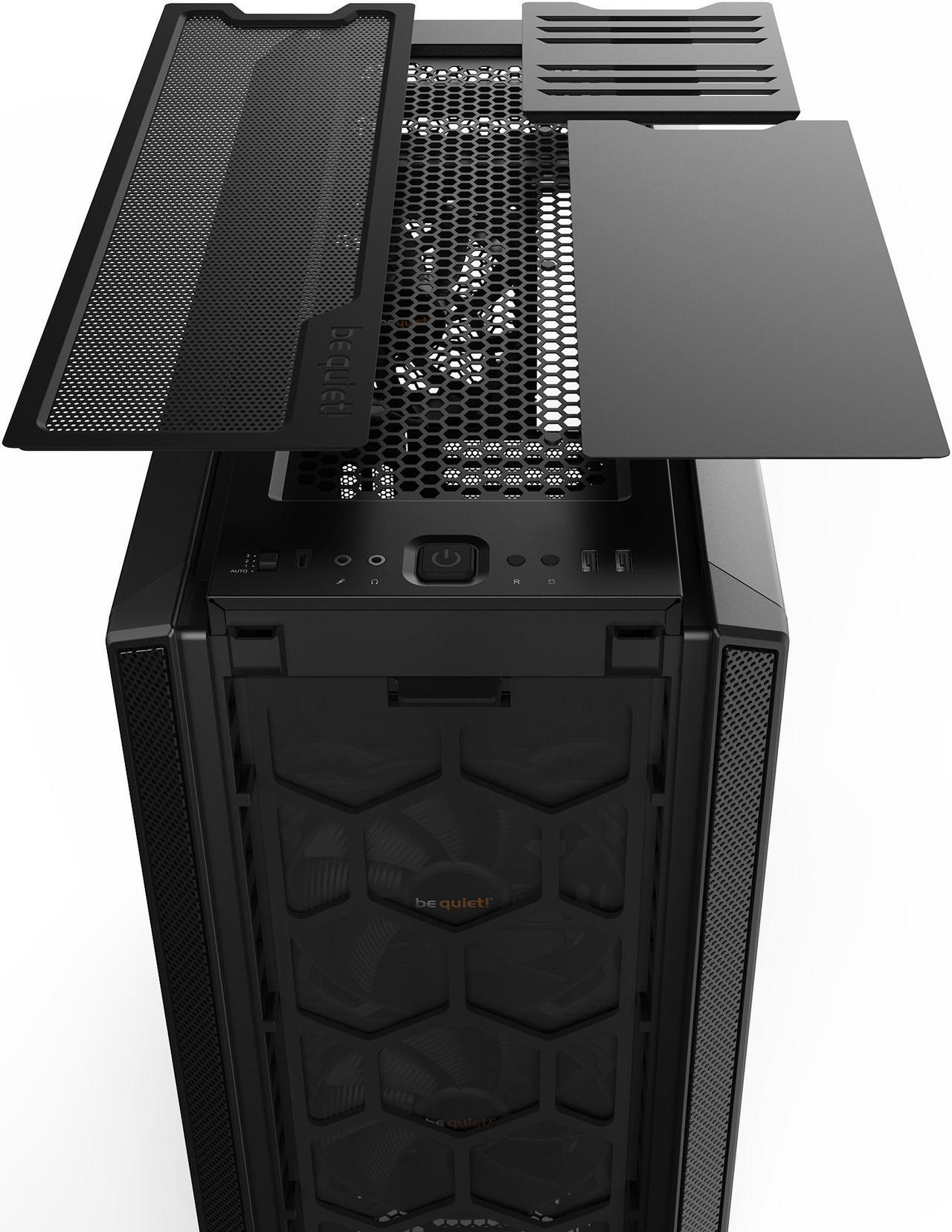 Alt view image 2 of 7 - be quiet! Silent Base 802 Window | ATX Midi Tower PC Case| 3 Pre-Installed Pure Wings 2 Fans | Sound Insulated | Tempered Glass Window | Black | BGW39