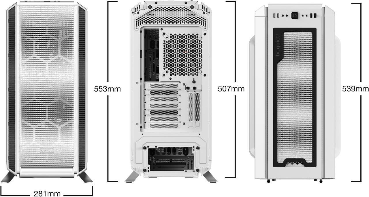 Alt view image 6 of 6 - be quiet! Silent Base 802 | ATX Midi Tower PC Case| 3 Pre-Installed Pure Wings 2 Fans | Sound Insulated | White | BG040