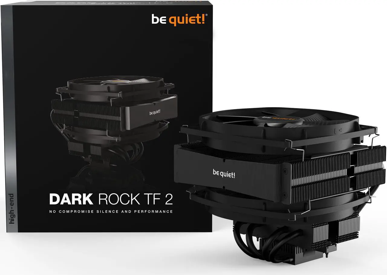 Alt view image 4 of 6 - be quiet! Dark Rock TF2 CPU Air Cooler | Top Flow Cooler | 230W TDP | Socket 1700 1200 2066 1150 1151 1155 2011(-3) Square ILM | Intel and AMD 4/5 Support | Low Noise Cooler | Black | BK031
