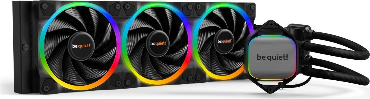 be quiet! PURE LOOP 2 FX 360mm High Performance AIO CPU Water Cooler, 3 Light Wings 120mm PWM high-speed fans, ARGB Hub, Refillable Port, LGA 1851/1700/1200 & AMD AM5/AM4 Compatible - BW015