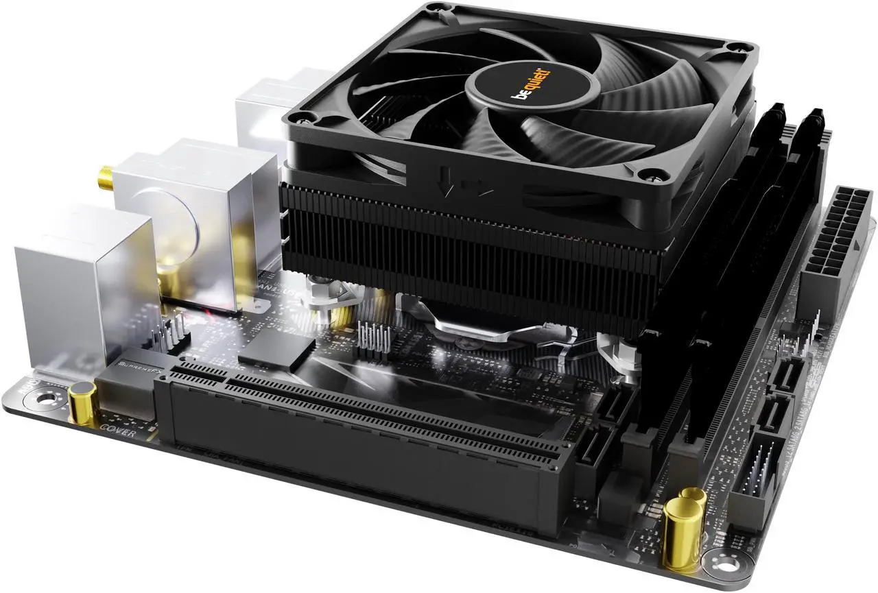 Alt view image 4 of 6 - be quiet! Pure Rock LP Air Cooler | Low Profile Cooler | Socket Support Intel and AMD 4/5 | 1700 1200 1150 1151 1155 Socket Compatibility | 100W TDP | Quiet Performance | Black | BK034