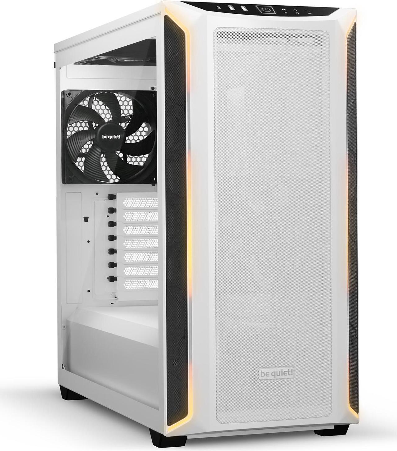 be quiet! Shadow Base 800 DX -ARGB - Mid-Tower PC Gaming Case - 420mm radiators or E-ATX motherboards Support -White