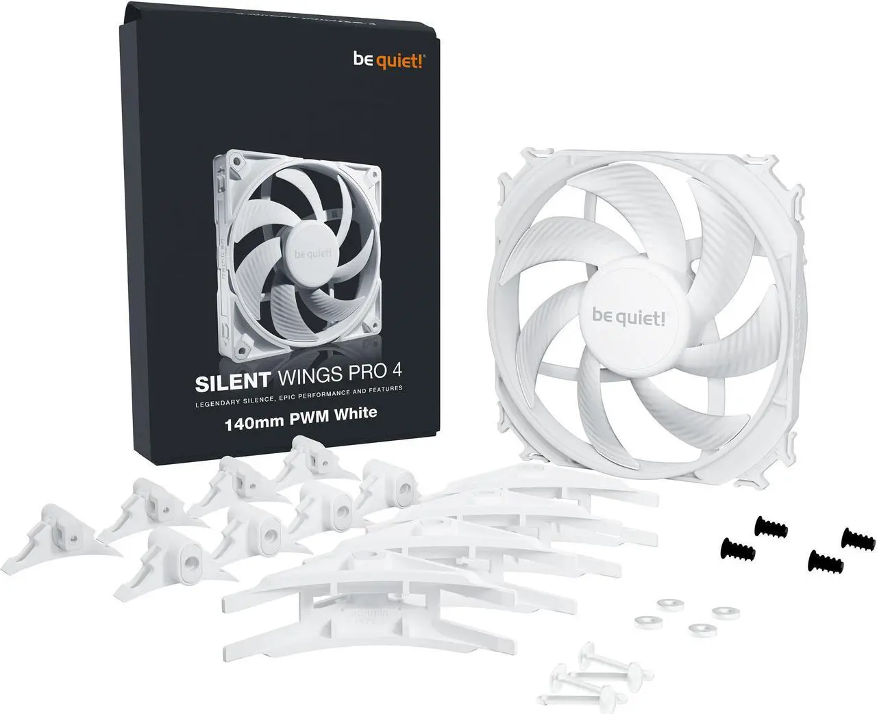 Alt view image 5 of 5 - be quiet! SILENT WINGS PRO 4 - 140mm PWM White