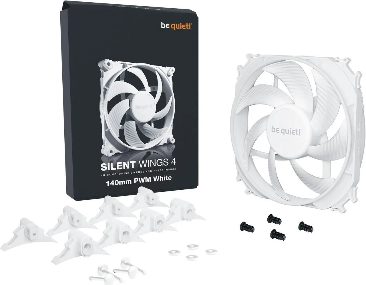 Alt view image 4 of 4 - be quiet! SILENT WINGS 4 - 140mm PWM White