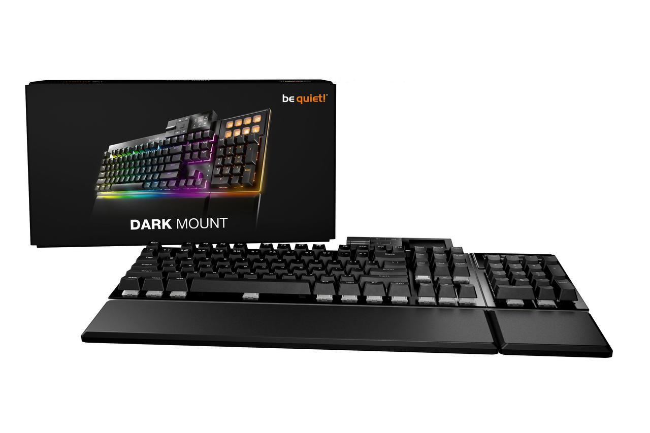 Alt view image 7 of 7 - be quiet! Dark Mount Mechanical Keyboard | Tactile | Hot-Swappable Lubricated Silent Switches | Detachable Numpad and Media Dock | Programmable ARGB Keys | Quality PBT Double Shot Keycaps | BT002US